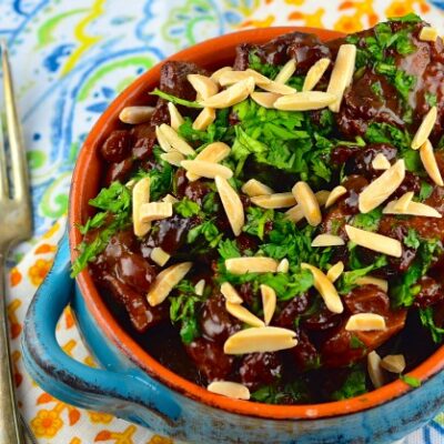 Sephardic chicken and quince