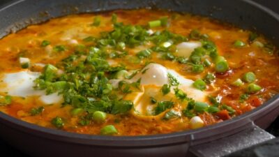 shakshuka with haloumi