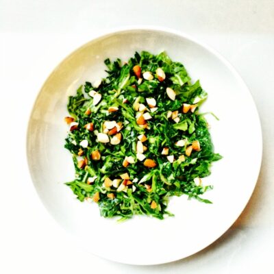 Shaved Mustard Green Salad