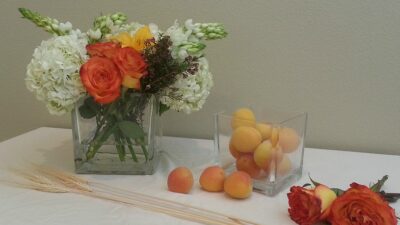 Shavuot Flower Centerpiece with step by step DIY instructions