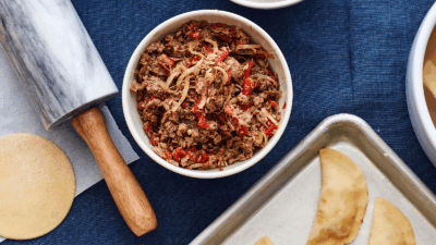 shawarma spiced kreplach filling