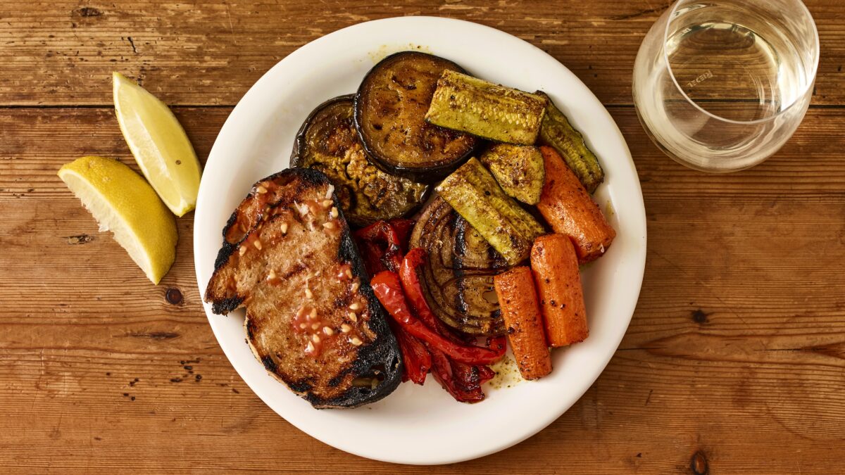 Vegan Shawarma Spiced Grilled Veggies