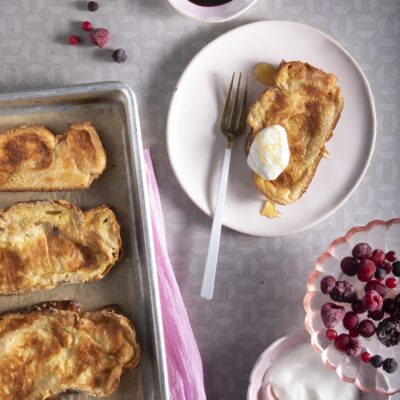 Sheet pan challah french toast