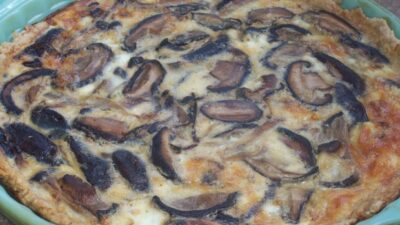 Shiitake Mushroom and Gruyere Quiche