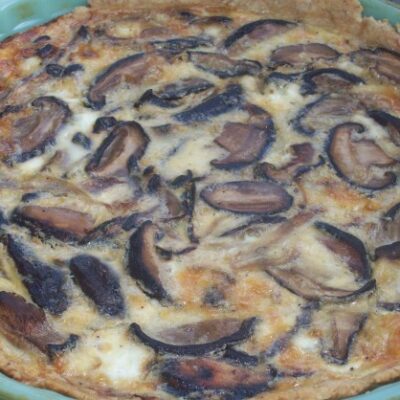 Shiitake Mushroom and Gruyere Quiche