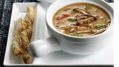 Shiitake Beef and Barley Soup