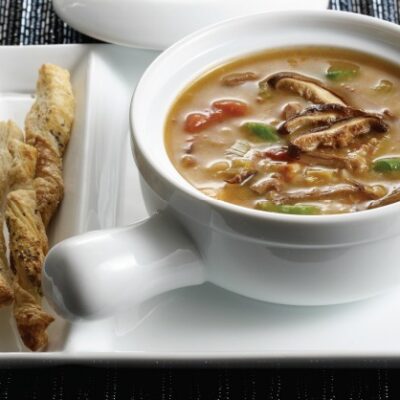 Shiitake Beef and Barley Soup