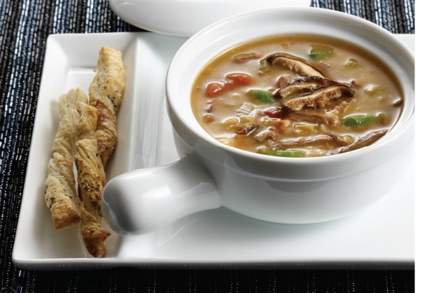 Shiitake Beef and Barley Soup