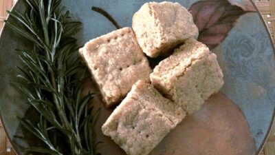 Whole Wheat Lemon Olive Oil Shortbread