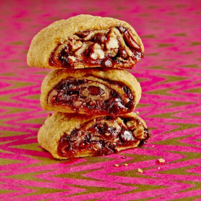 Pecan, Chocolate, and Raspberry Rugelach with Whole-Grain Pastry