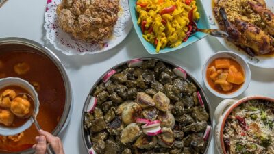Shula from Stula cooking in the Galilee