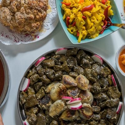Shula from Stula cooking in the Galilee