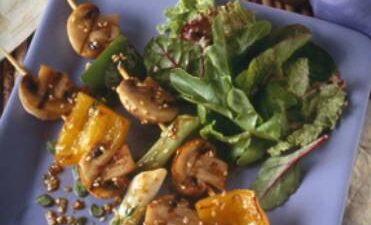 Skewered Korean Beef with Mushrooms