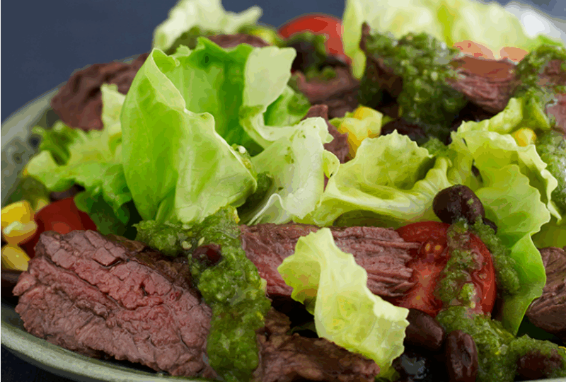 skirt steak salad