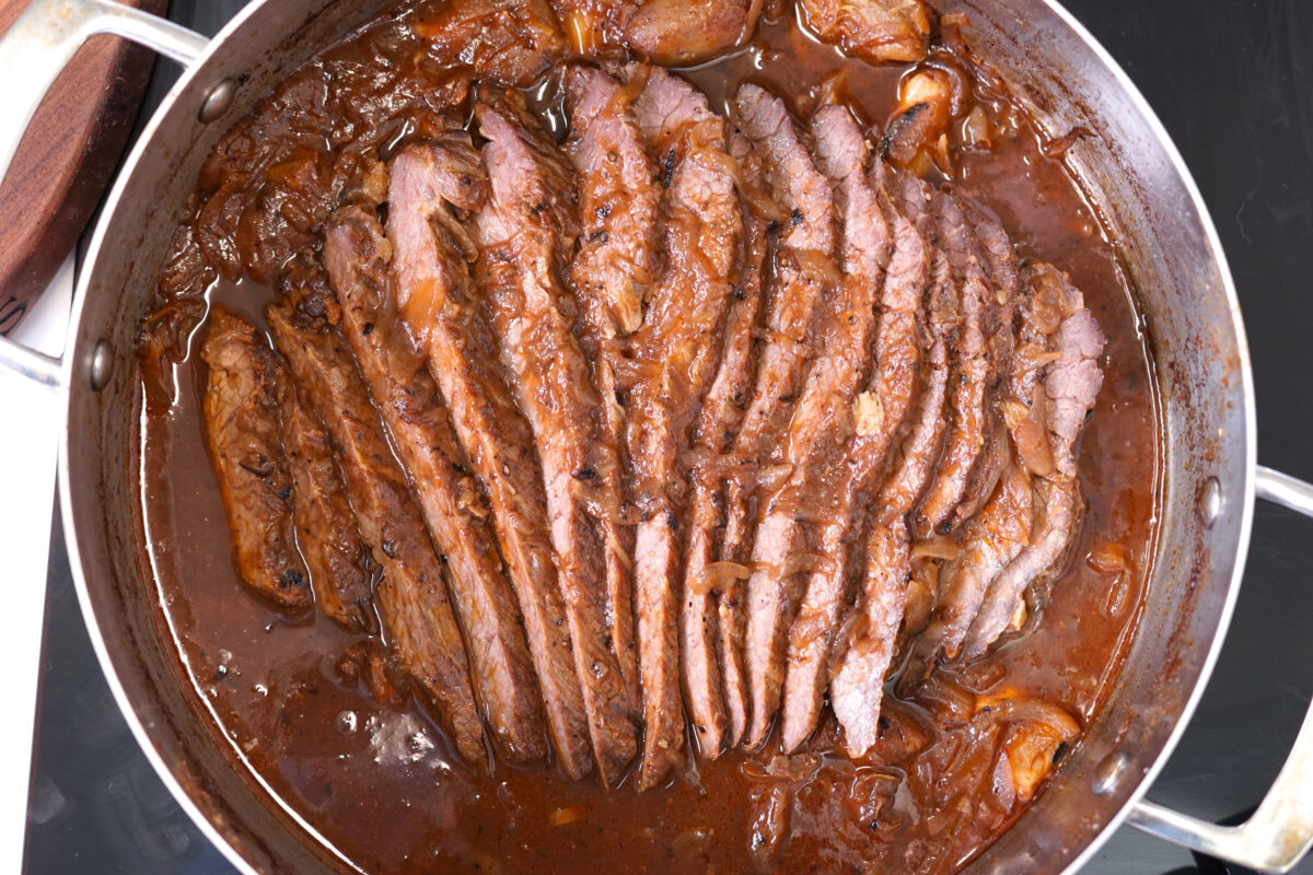 slow braised brisket with dates