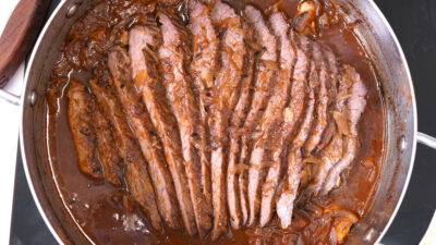 slow braised brisket with dates