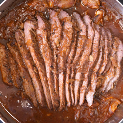 slow braised brisket with dates