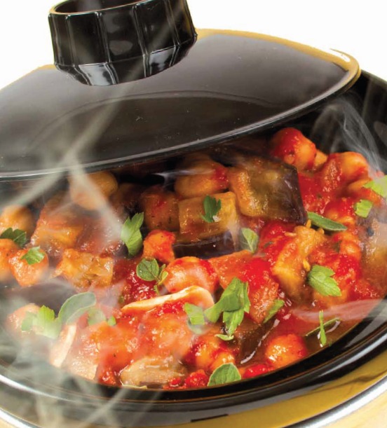 tuscan eggplan tomato chickpea stew