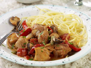 Slow-Cooked Italian Chicken and Mushrooms