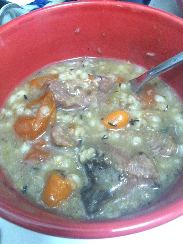 slow cooker barley stew