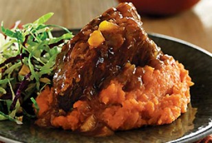 Slow Cooker Beef Short Ribs with Ginger-Mango Barbeque Sauce