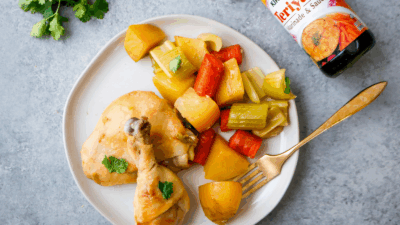 Slow Cooker Teriyaki Chicken Dinner with Potatoes and Carrots
