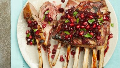 Slow Roasted Lamb With Pomegranate and Reduced