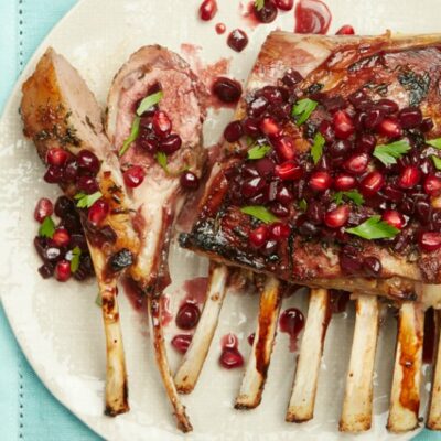 Slow Roasted Lamb With Pomegranate and Reduced