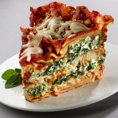 Slow Cooker Spinach Lasagna