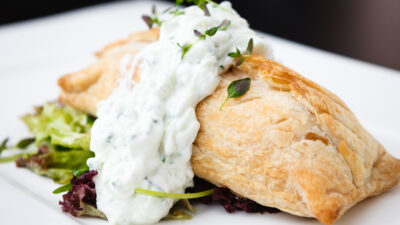 smoked salmon and spinach puff pastry russian pie