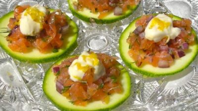 smoked salmon dill round with lemon mayo