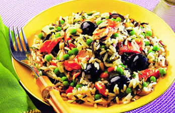 Smoked Salmon, Olive and Wild Rice Salad