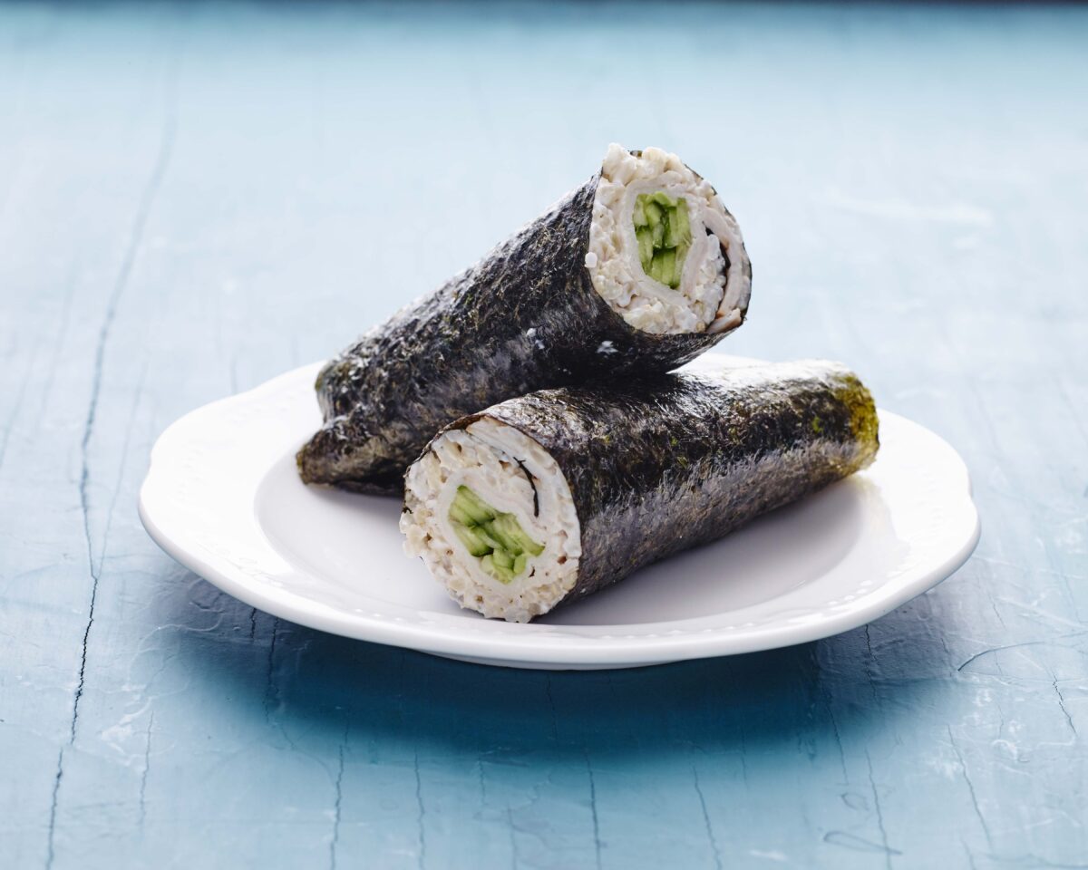 smoked turkey nori wrap horizontal
