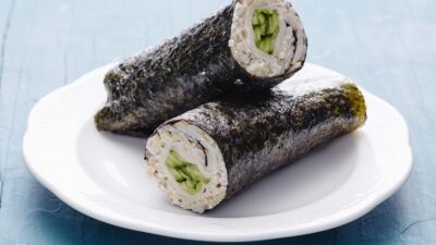 smoked turkey nori wrap vertical