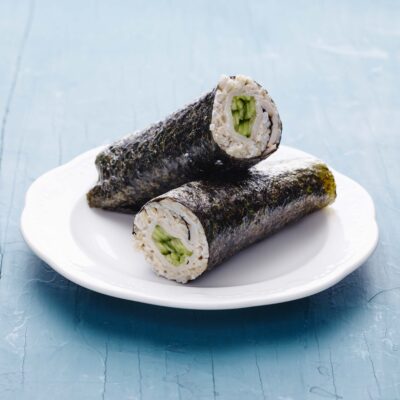 smoked turkey nori wrap vertical