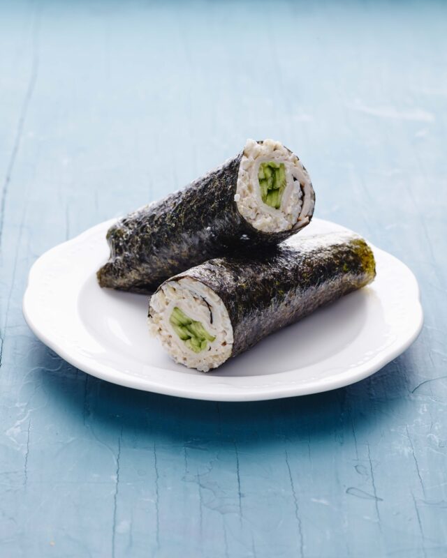 smoked turkey nori wrap vertical
