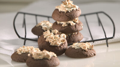 Snow Capped Fudge Cookies