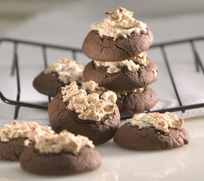 Snow Capped Fudge Cookies