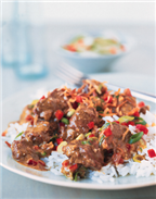 South Seas Curried Beef over Jasmine Rice