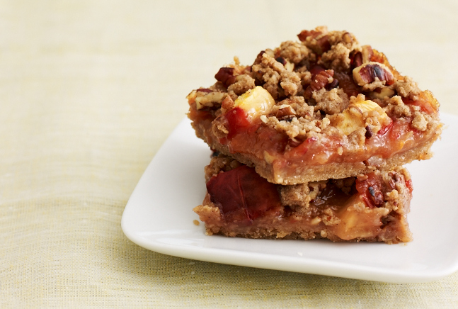 Southern Peach Streusel Bars