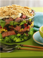 Southwest Steak and Many Layered Salad