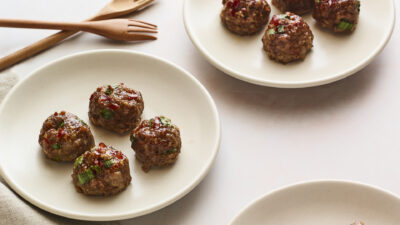 Soy Glazed Mini Meatballs