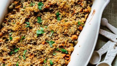 Soy Macaroni and "Cheese" with Vegetable Shells