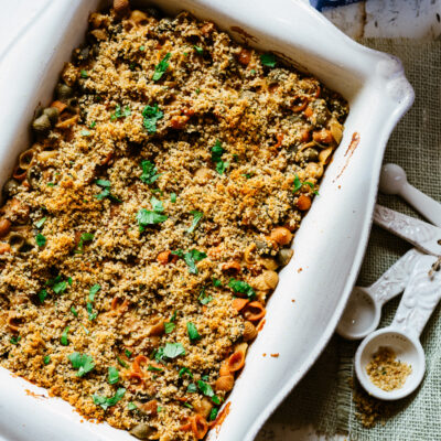 Soy Macaroni and "Cheese" with Vegetable Shells