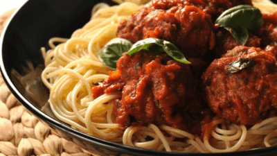 spaghetti and meatballs