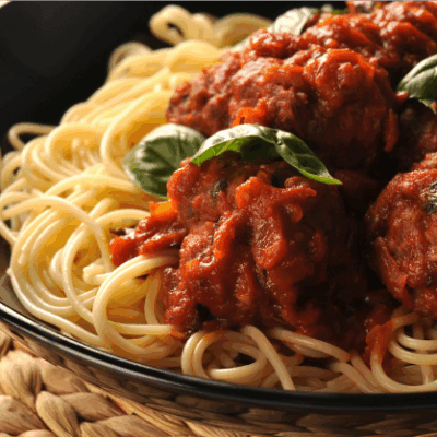 spaghetti and meatballs