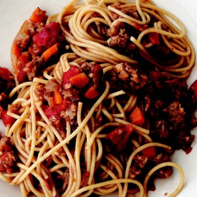 Spaghetti &ldquo;Bolognese&rdquo; - vegan