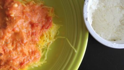 spaghetti squash with vodka sauce