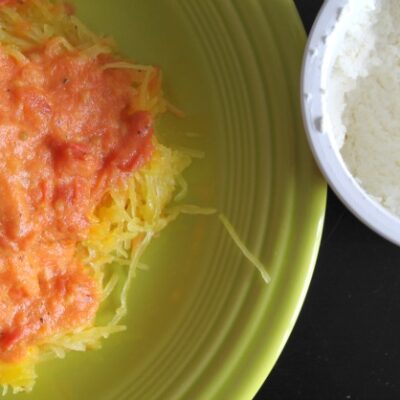 spaghetti squash with vodka sauce