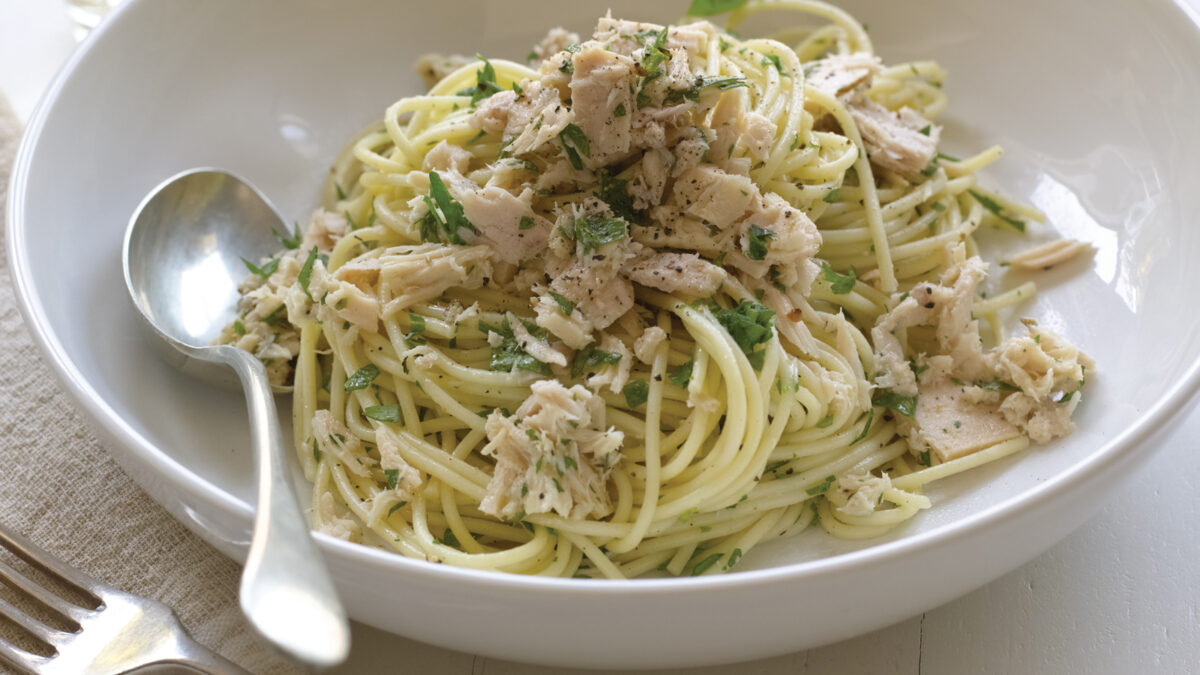 spaghetti with tuna